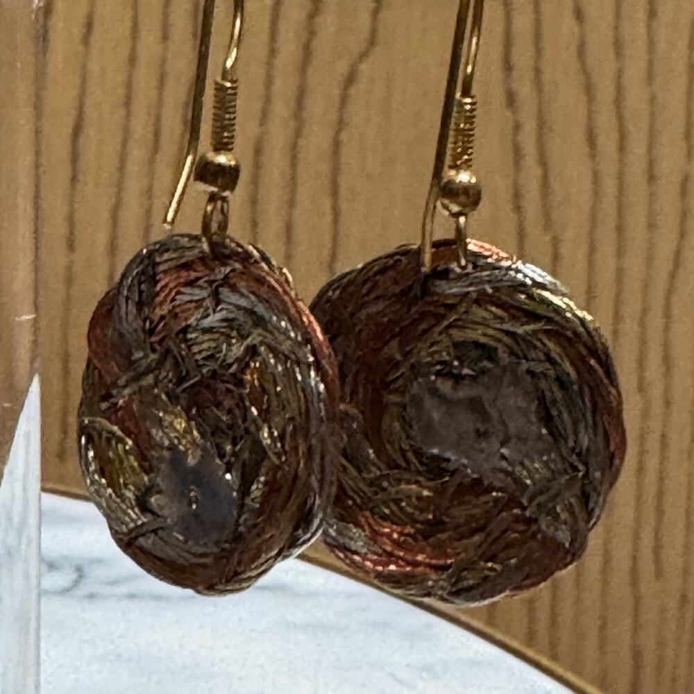 Vintage metal Earrings unique